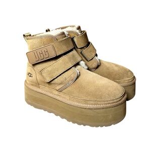 UGG Neumel Strap Platform Boot Uggplush size 6